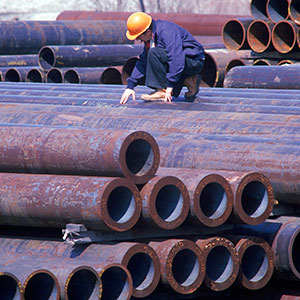Seamless Mechanical Tubing Pile With Worker - Specialty Pipe and Tube